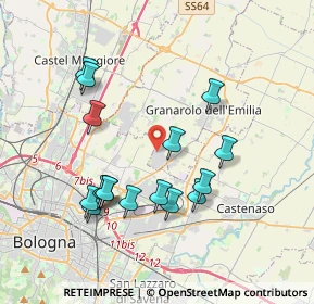 Mappa Via Gian Luigi Lazzari, 40057 Granarolo dell'Emilia BO, Italia (3.73563)