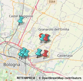 Mappa Via Gian Luigi Lazzari, 40057 Granarolo dell'Emilia BO, Italia (3.44818)