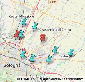 Mappa Via Gian Luigi Lazzari, 40057 Granarolo dell'Emilia BO, Italia (4.07727)