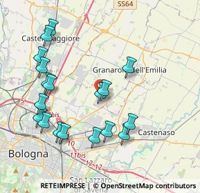 Mappa Via Gian Luigi Lazzari, 40057 Granarolo dell'Emilia BO, Italia (4.25611)