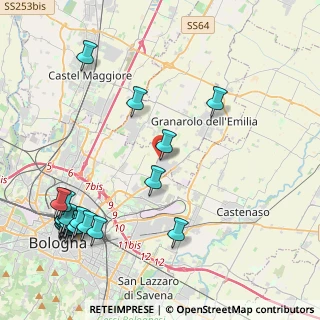 Mappa Via Gianluca Lazzari, 40057 Granarolo dell'Emilia BO, Italia (5.6425)