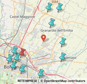 Mappa Via Gianluca Lazzari, 40057 Granarolo dell'Emilia BO, Italia (6.245)