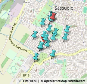 Mappa Viale Pilo, 41049 Sassuolo MO, Italia (0.339)