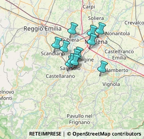 Mappa Viale Milano, 41049 Sassuolo MO, Italia (8.1175)