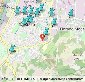 Mappa Viale Milano, 41049 Sassuolo MO, Italia (1.23)