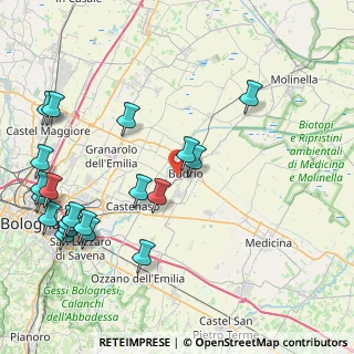 Mappa Via C. Battisti, 40054 Budrio BO, Italia (10.547)