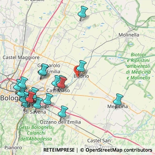 Mappa Via C. Battisti, 40054 Budrio BO, Italia (10.562)