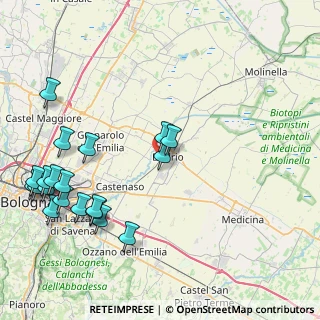 Mappa Via C. Battisti, 40054 Budrio BO, Italia (10.661)