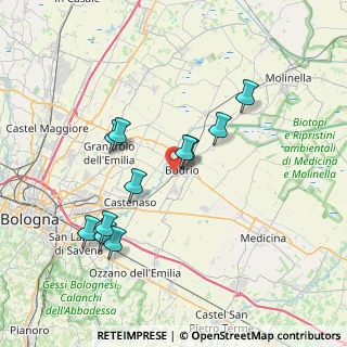Mappa Via C. Battisti, 40054 Budrio BO, Italia (7.10455)