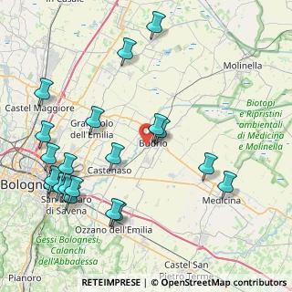 Mappa Via C. Battisti, 40054 Budrio BO, Italia (10.075)