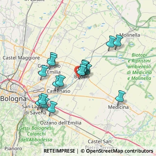 Mappa Via C. Battisti, 40054 Budrio BO, Italia (6.59765)
