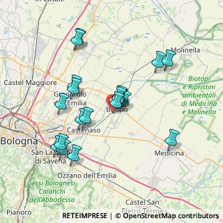 Mappa Via Yecla, 40054 Budrio BO, Italia (7.06789)
