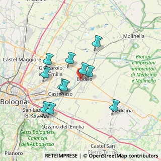 Mappa Via C. Battisti, 40054 Budrio BO, Italia (6.51727)