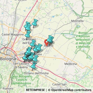 Mappa Via Yecla, 40054 Budrio BO, Italia (7.433)