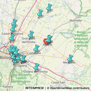 Mappa Via C. Battisti, 40054 Budrio BO, Italia (10.944)