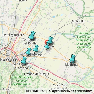 Mappa Via Yecla, 40054 Budrio BO, Italia (7.45214)