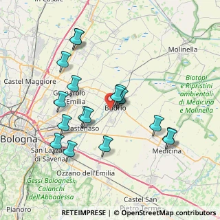 Mappa Via Yecla, 40054 Budrio BO, Italia (7.58412)
