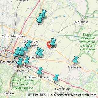 Mappa Via Yecla, 40054 Budrio BO, Italia (9.263)