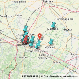 Mappa Via C. Battisti, 40054 Budrio BO, Italia (13.0685)