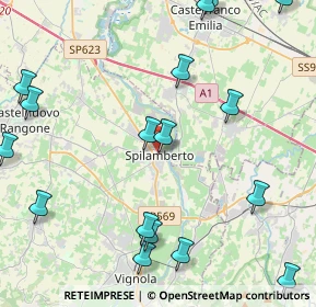 Mappa Via del Paradosso Guilio Troili, 41057 Spilamberto MO, Italia (6.1745)