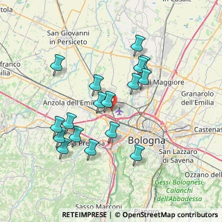 Mappa Via Sant'Agnese, 40132 Bologna BO, Italia (7.11588)