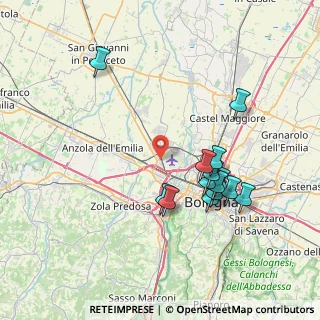 Mappa Via Sant'Agnese, 40132 Bologna BO, Italia (7.505)