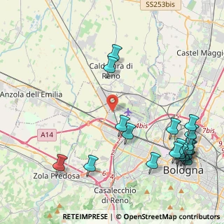 Mappa Via Sant'Agnese, 40132 Bologna BO, Italia (5.6655)