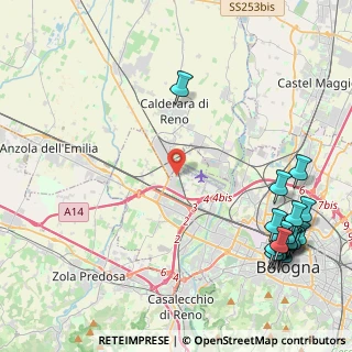 Mappa Via Sant'Agnese, 40132 Bologna BO, Italia (6.27529)