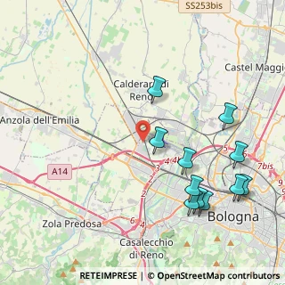 Mappa Via Sant'Agnese, 40132 Bologna BO, Italia (4.74455)