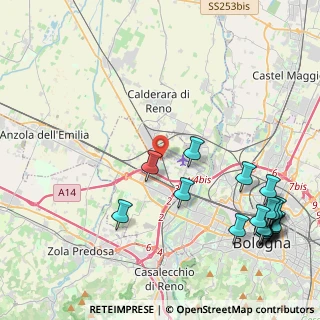 Mappa Via Sant'Agnese, 40132 Bologna BO, Italia (5.87)