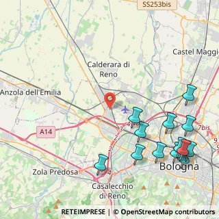 Mappa Via Sant'Agnese, 40132 Bologna BO, Italia (5.71462)