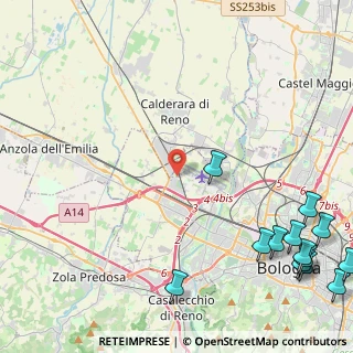 Mappa Via Sant'Agnese, 40132 Bologna BO, Italia (7.12462)