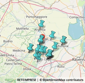 Mappa Via Gardizza, 48017 Conselice RA, Italia (11.0665)