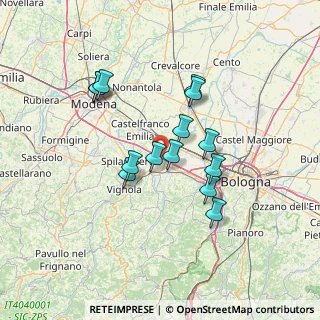 Mappa Via Galvana, 41013 Castelfranco Emilia MO (11.95429)