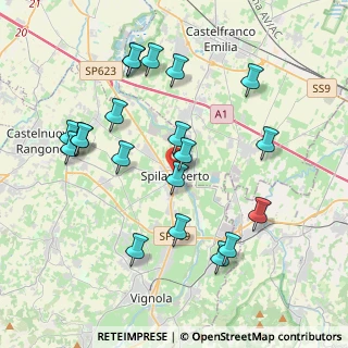 Mappa Piazza Caduti Libertà, 41057 Spilamberto MO, Italia (4.2085)
