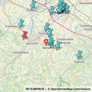 Mappa Via Enrico Toti, 41042 Fiorano modenese MO, Italia (10.53789)