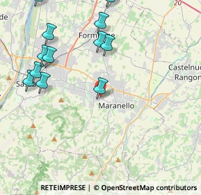 Mappa Via Enrico Toti, 41042 Fiorano modenese MO, Italia (5.69867)