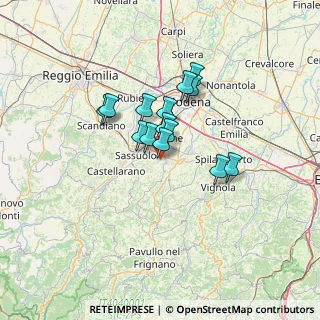 Mappa Via Enrico Toti, 41042 Fiorano modenese MO, Italia (9.31)