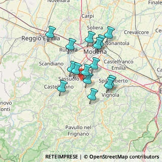 Mappa Via Enrico Toti, 41042 Fiorano modenese MO, Italia (10.85067)