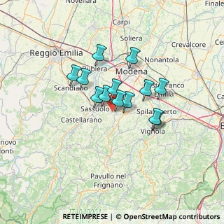 Mappa Via Enrico Toti, 41042 Fiorano modenese MO, Italia (9.69154)