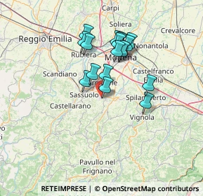 Mappa Via Enrico Toti, 41042 Fiorano modenese MO, Italia (11.83944)