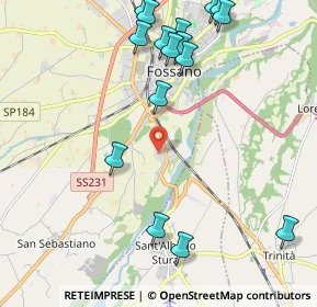 Mappa Via Castelrinaldo, 12045 Fossano CN, Italia (2.5825)