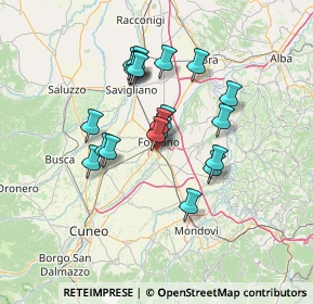 Mappa Via Castelrinaldo, 12045 Fossano CN, Italia (11.4555)