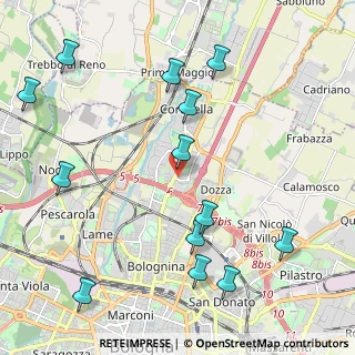 Mappa Via Castel Bolognese, 40128 Bologna BO, Italia (2.60846)