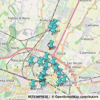 Mappa Via Castel Bolognese, 40128 Bologna BO, Italia (2.22444)