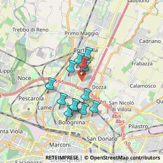 Mappa Via Castel Bolognese, 40128 Bologna BO, Italia (1.40846)
