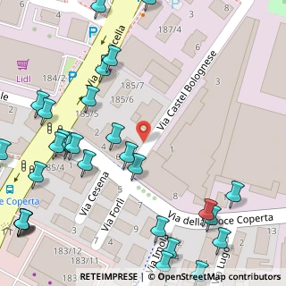 Mappa Via Castel Bolognese, 40128 Bologna BO, Italia (0.08966)