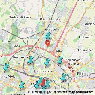 Mappa Via Giuseppe Gioacchino Belli, 40128 Bologna BO, Italia (3.29417)