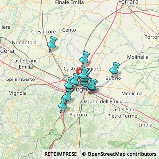 Mappa Via Giuseppe Gioacchino Belli, 40128 Bologna BO, Italia (8.89417)