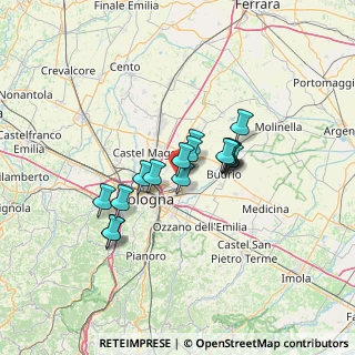 Mappa Piazza Bagneres De Bigorre, 40057 Quarto Inferiore BO, Italia (9.6275)